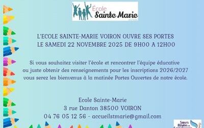 Les inscriptions pour la rentrée 2026-2027 sont ouvertes !